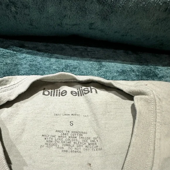 Concert gear 2025!!! Billie Eilish Graphic Tee - soft mint green - Picture 4 of 6